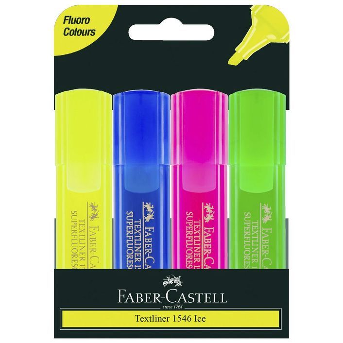 Faber-Castell Highlighters - Textliner Ice: Pack of 4