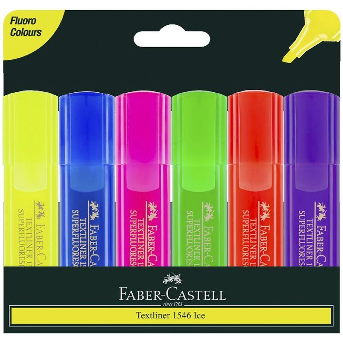 Faber-Castell Highlighters - Textliner Ice: Pack of 6