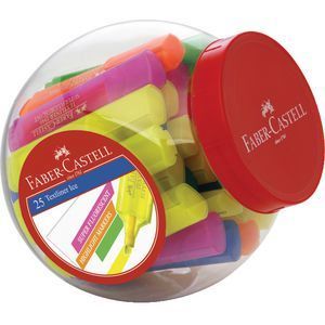 Faber-Castell Highlighters - Textliner: Assorted (Jar of 25)