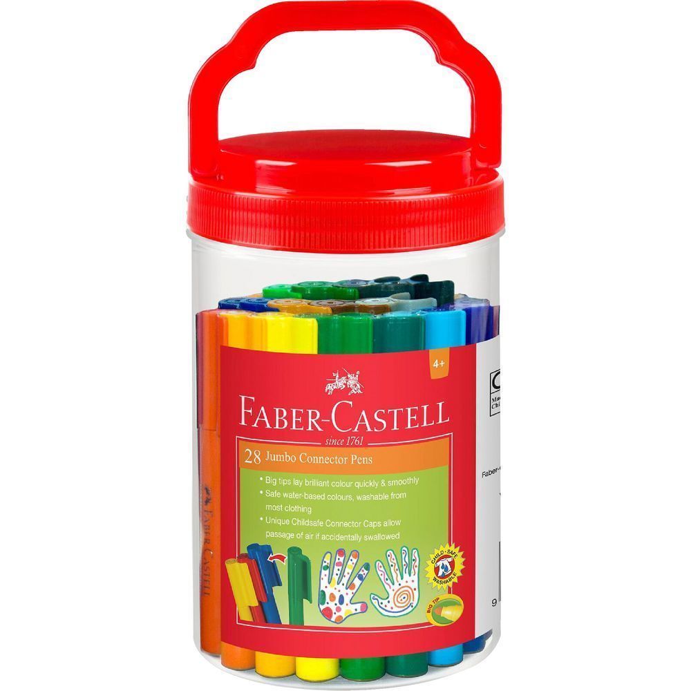 Faber-Castell Markers - Connector Pens: Bucket (Pack of 28)