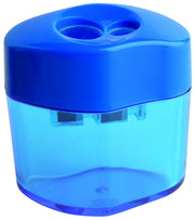 Faber-Castell Sharpener - Plastic Double: Junior Grip with Canister (Box of 24)