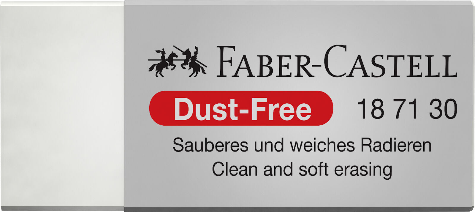 Faber-Castell Erasers - Medium Dust Free with Sleeve: White (Single)