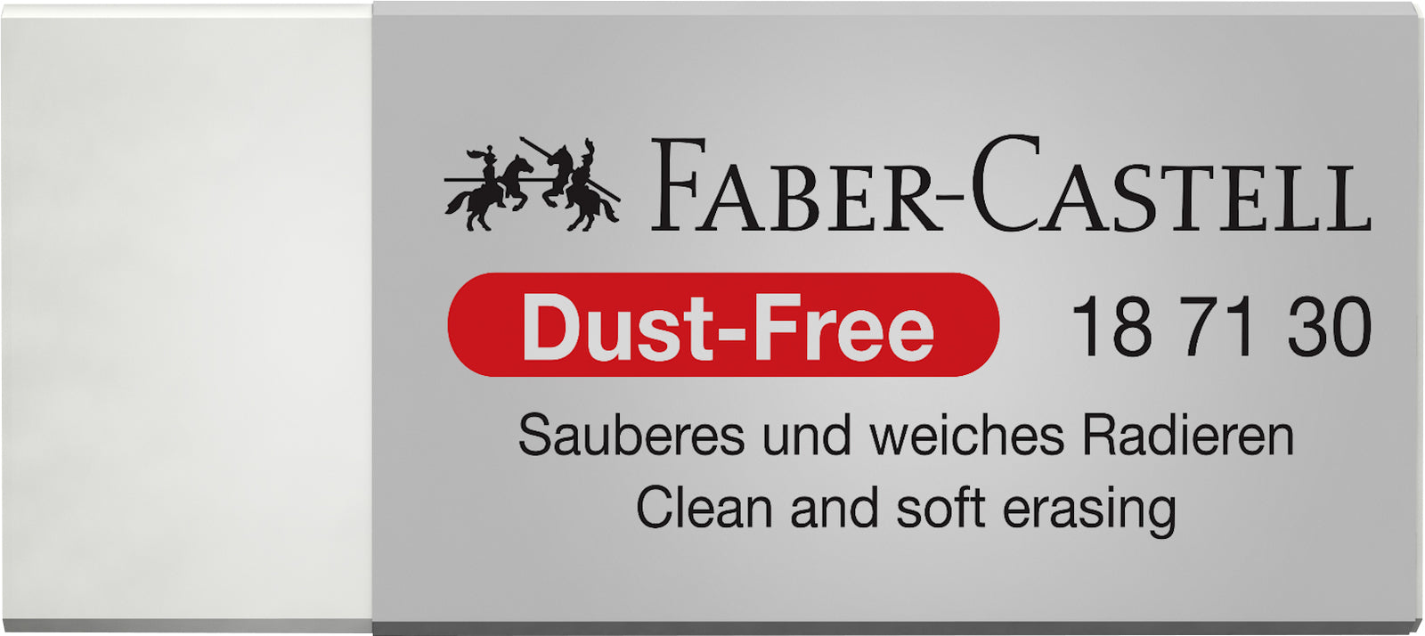 Faber-Castell Erasers - Medium Dust Free with Sleeve: White (Box of 360)