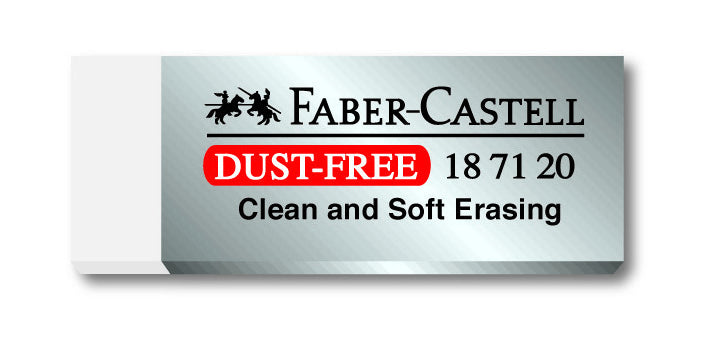 Faber-Castell Erasers - Pencil Dust Free 187120 (Pack of 20)