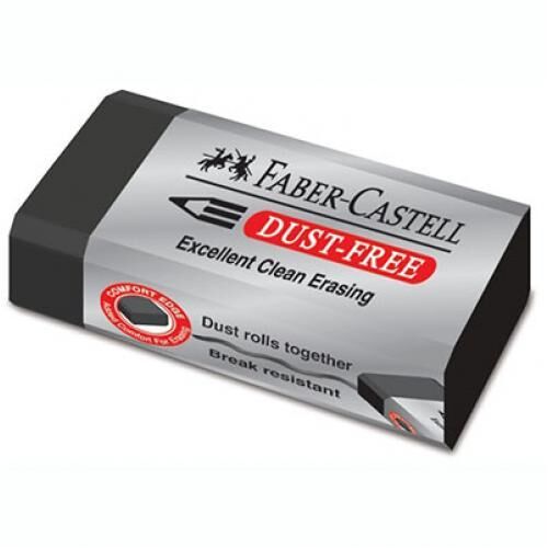 Faber-Castell Erasers - Large Black Dust Free (Single)