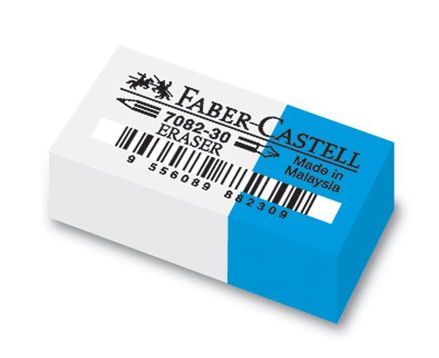 Faber-Castell Erasers - 7082 Ink & Pencil (Box of 30)