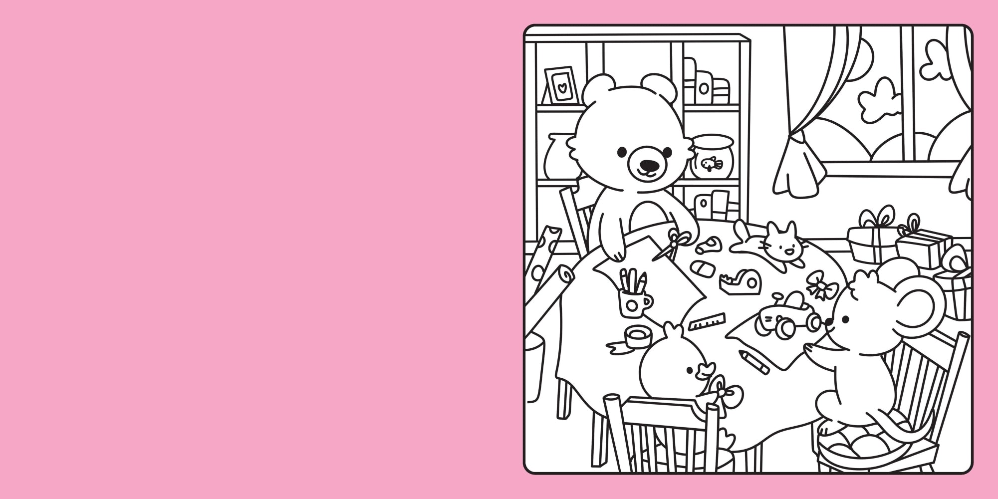 Happy Days - Cosy Christmas Advent Colouring Book (Hardback Edition) — inside page 4