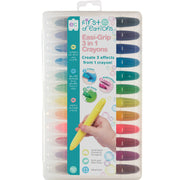 Easi-Grip 3 in 1 Crayons - Set of 12