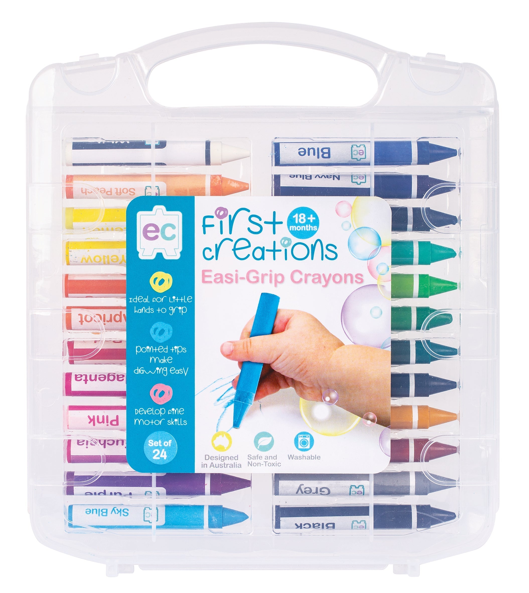 Easi-Grip Crayons - Set of 24