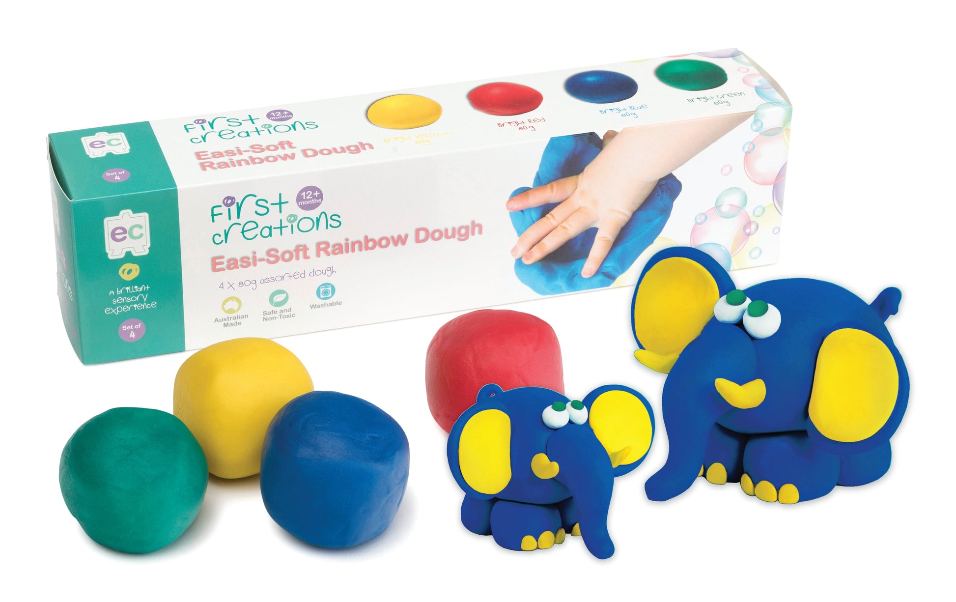 Easi-Soft Dough – Rainbow (Set of 4)