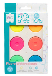 Fluoro Watercolours - Set of 6