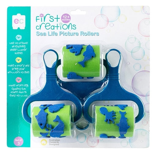Sea Life Picture Rollers – Set of 3