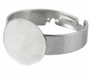 Adjustable Ring Base - Silver