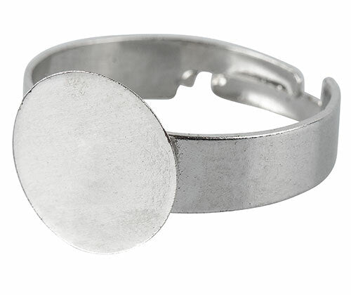 Adjustable Ring Base - Silver