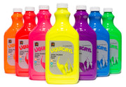 Liquicryl Fluorescent Junior Acrylic Paint - 500mL (Set of 7)