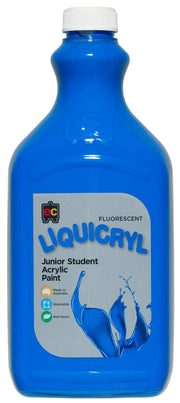 Liquicryl Fluorescent Junior Acrylic Paint - 2 Litres