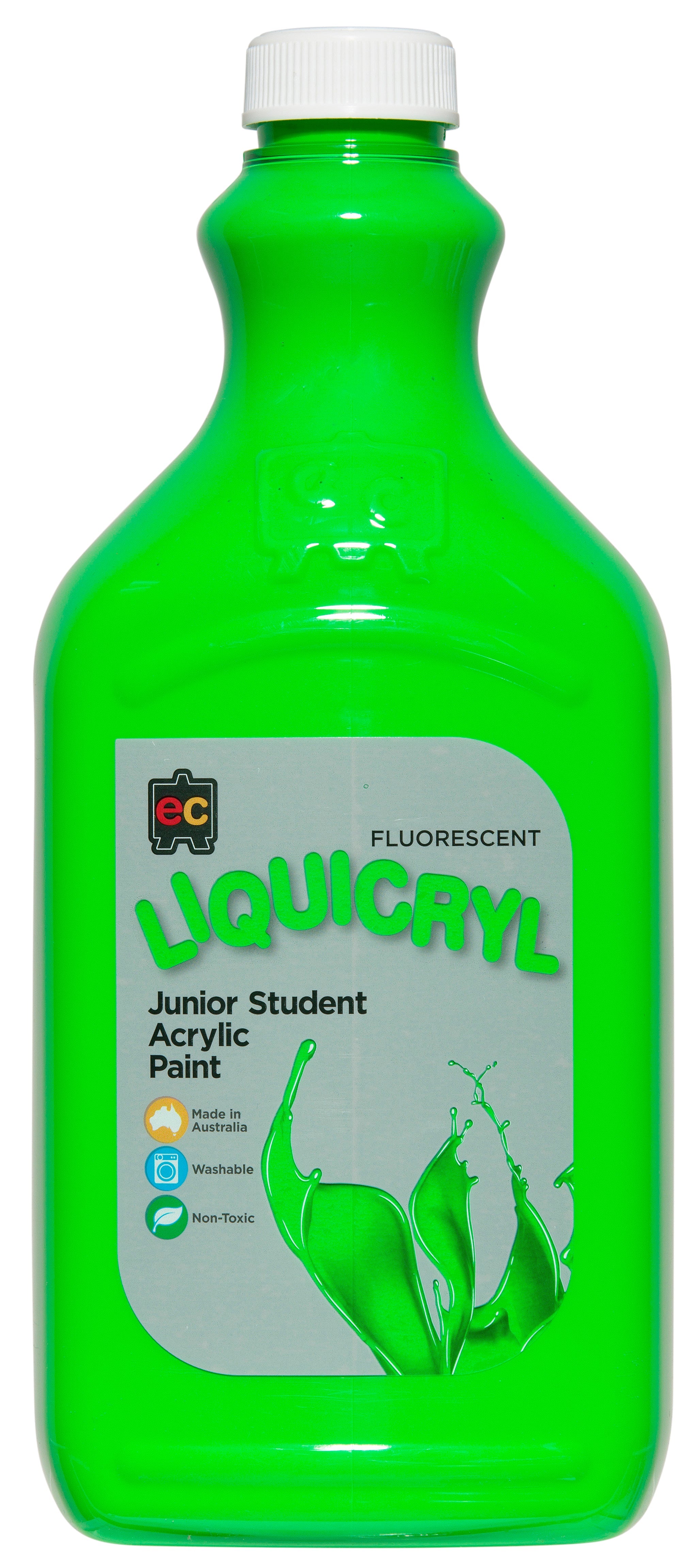Liquicryl Fluorescent Junior Acrylic Paint - 2 Litres