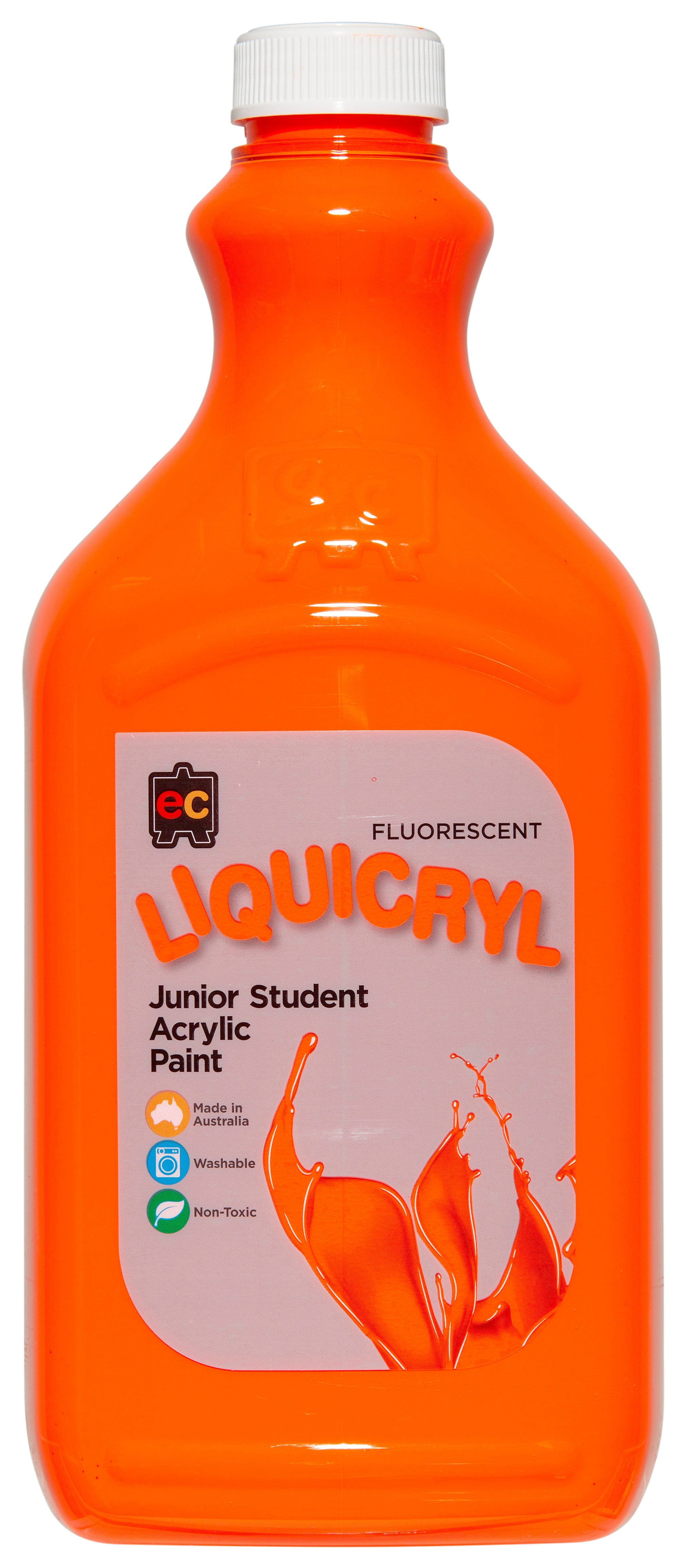 Liquicryl Fluorescent Junior Acrylic Paint - 2 Litres