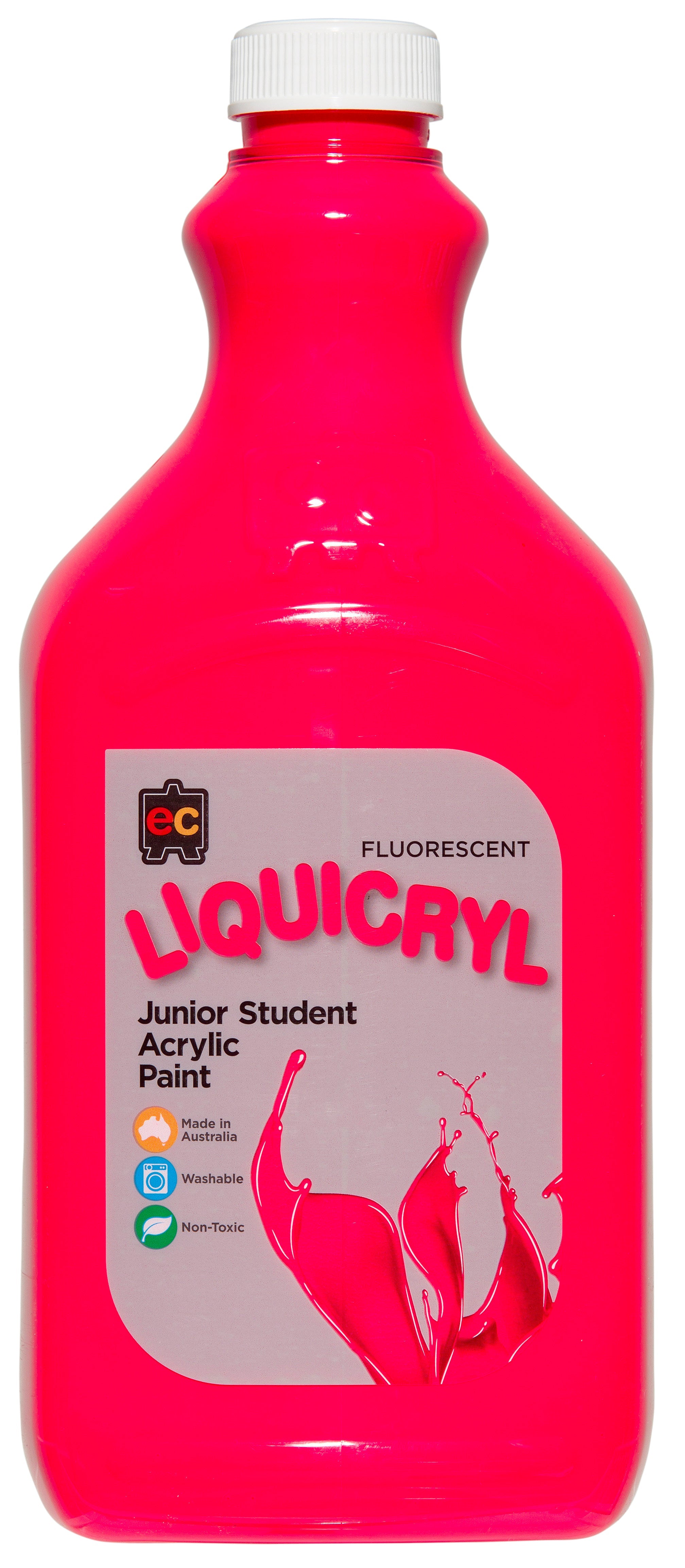 Liquicryl Fluorescent Junior Acrylic Paint - 2 Litres