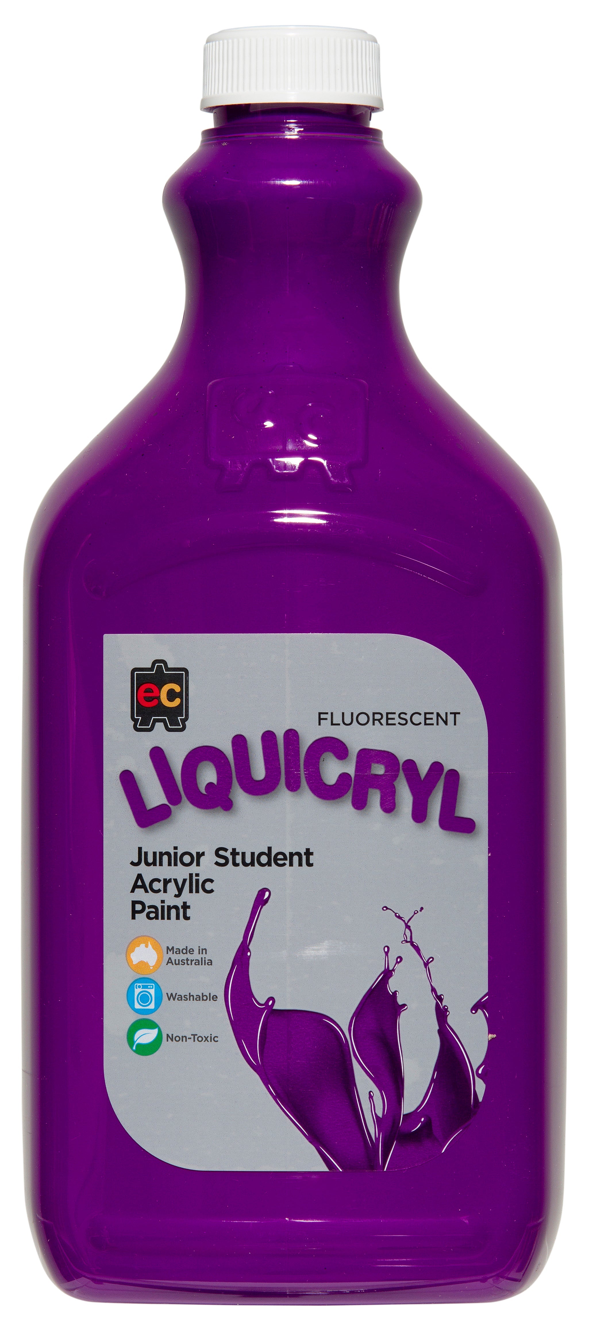 Liquicryl Fluorescent Junior Acrylic Paint - 2 Litres