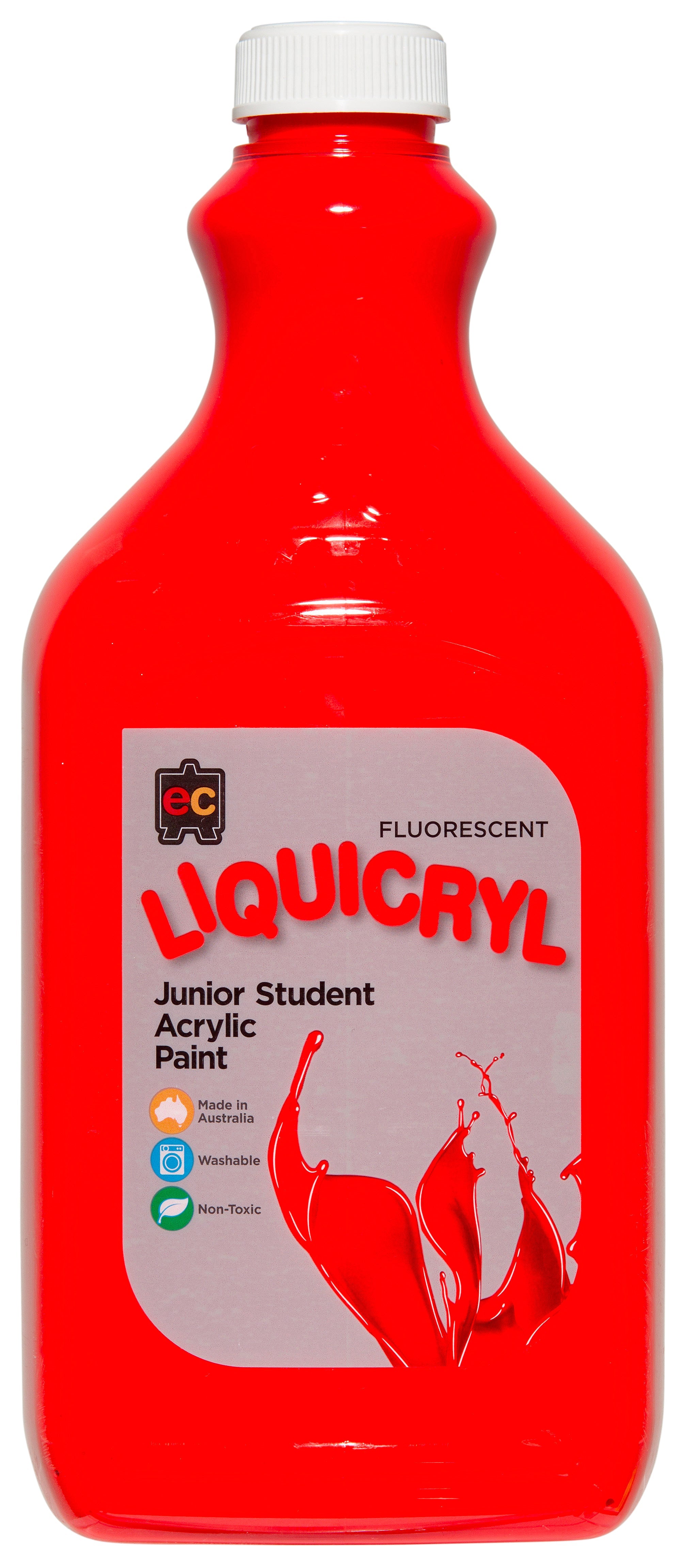 Liquicryl Fluorescent Junior Acrylic Paint - 2 Litres