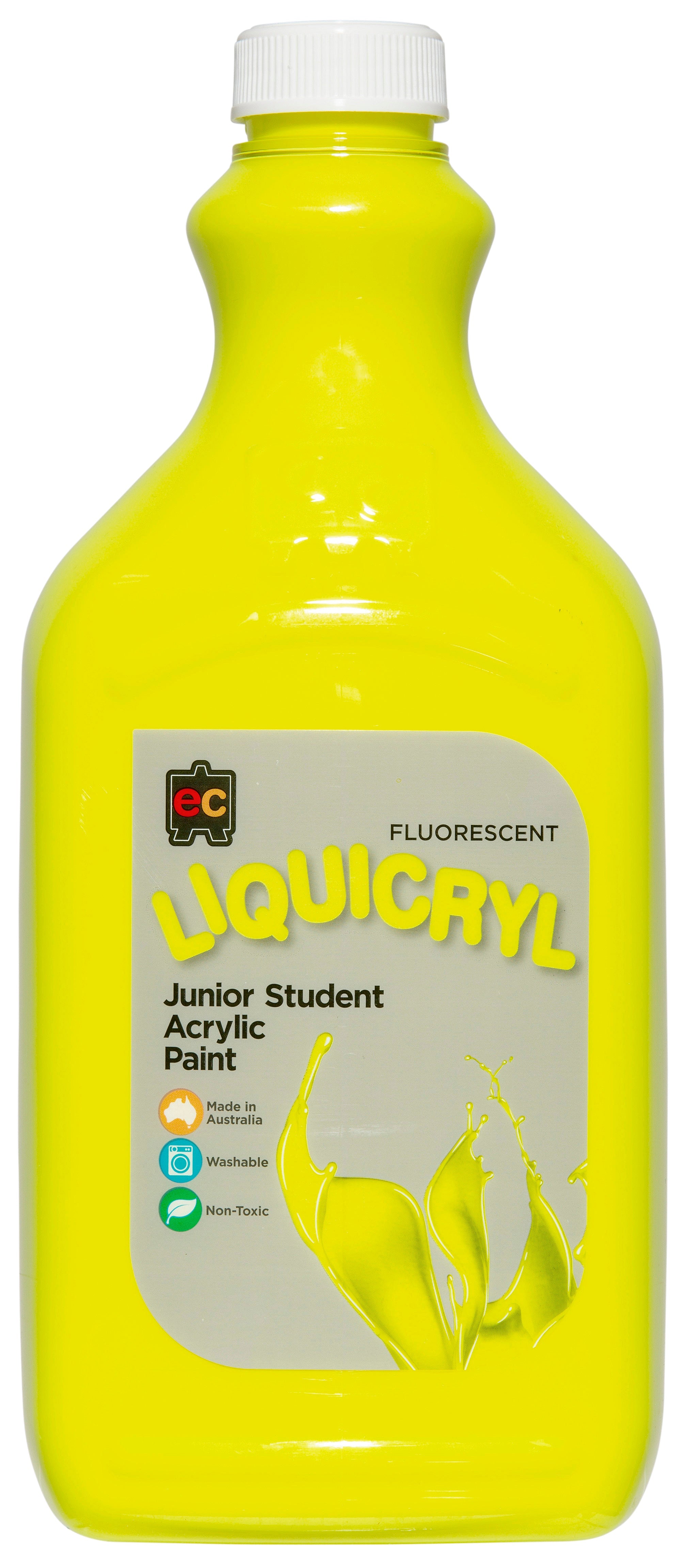 Liquicryl Fluorescent Junior Acrylic Paint - 2 Litres