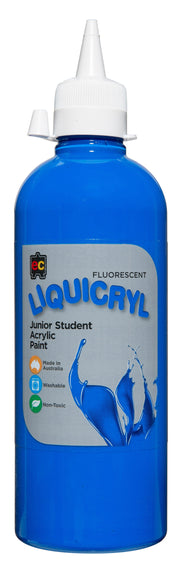 Liquicryl Fluorescent Junior Acrylic Paint - 500mL