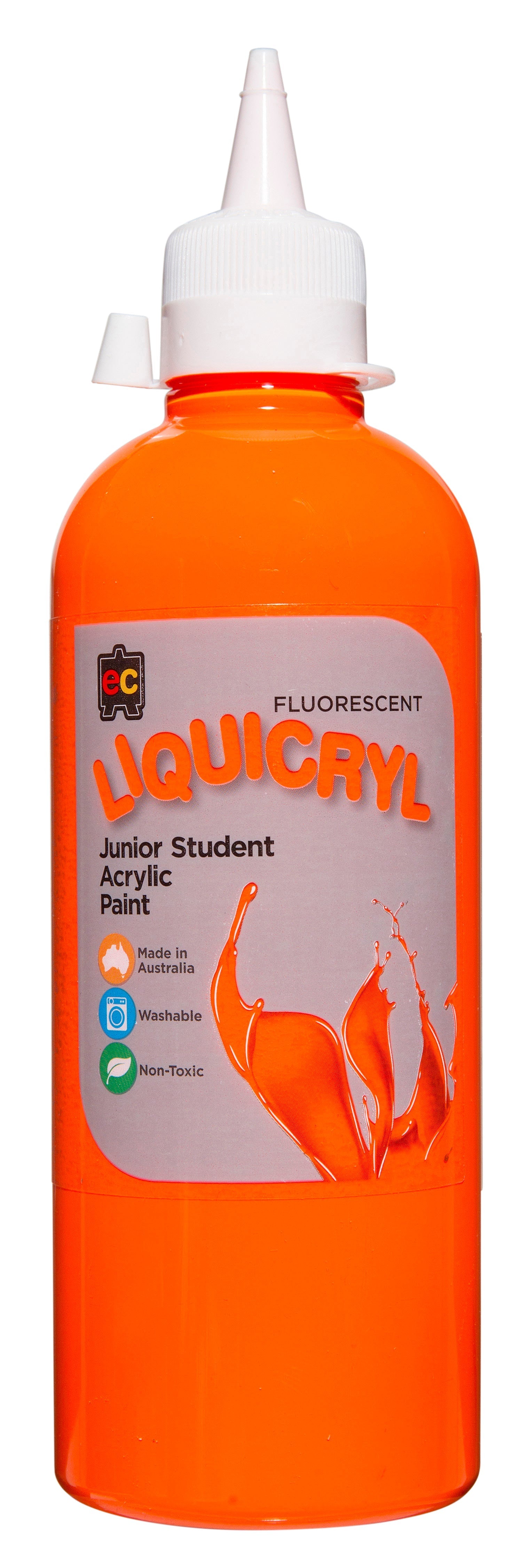 Liquicryl Fluorescent Junior Acrylic Paint - 500mL