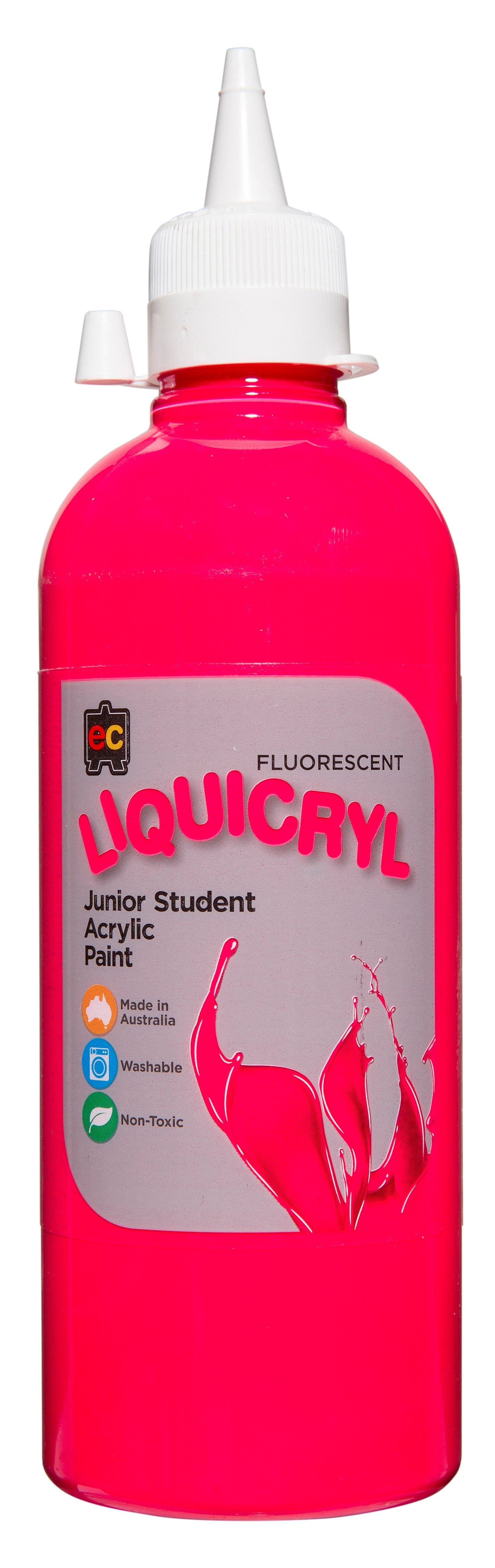 Liquicryl Fluorescent Junior Acrylic Paint - 500mL