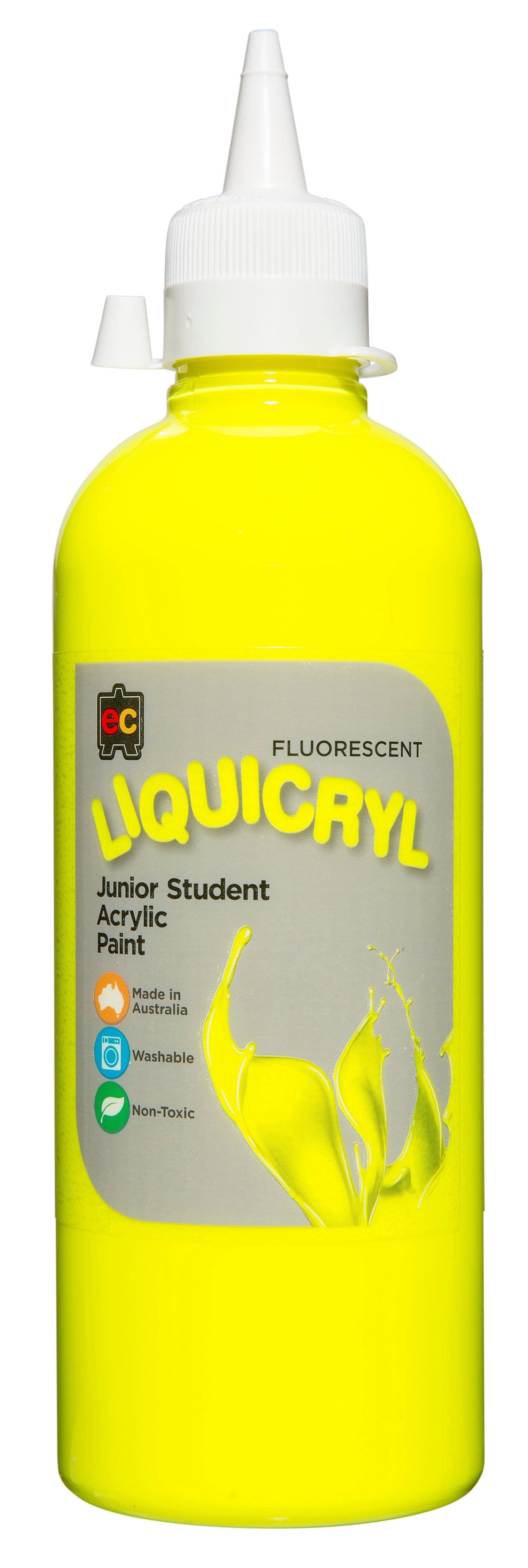 Liquicryl Fluorescent Junior Acrylic Paint - 500mL