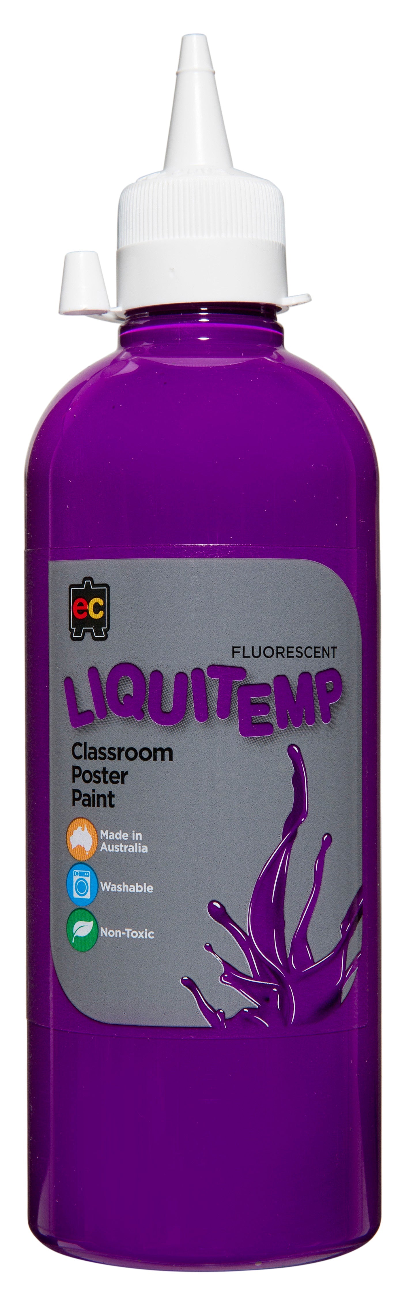 Liquitemp Fluorescent Poster Paint 500mL - Purple