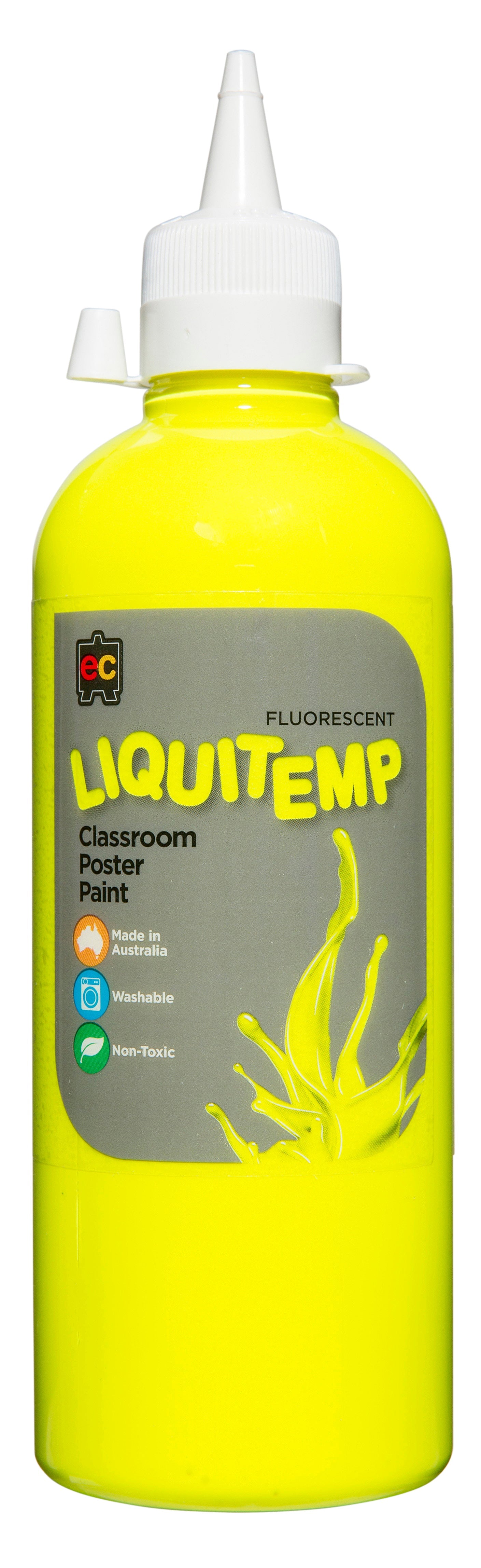 Liquitemp Fluorescent Poster Paint 500mL - Yellow