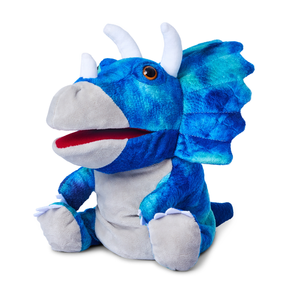 Johnco Plush Hand Puppet - Triceratops