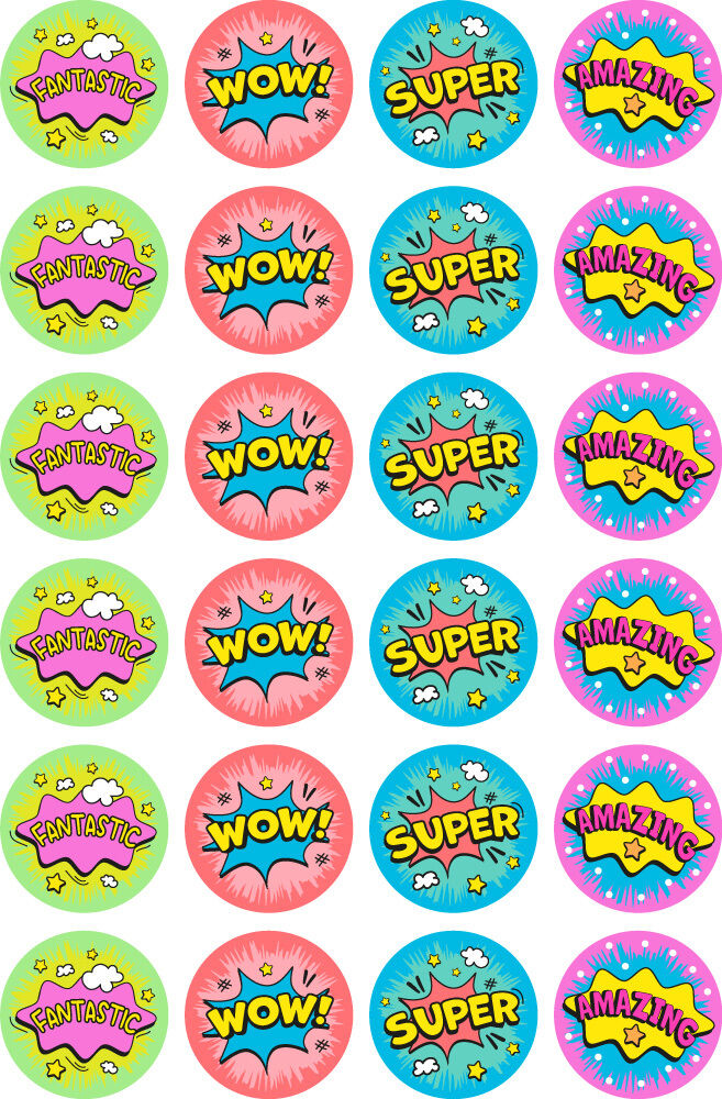 Super/Amazing Fluoro Stickers