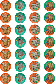 Aussie Christmas Metallic Stickers