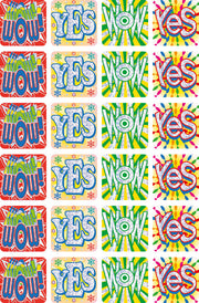 WOW/ Yes - Foil Stickers