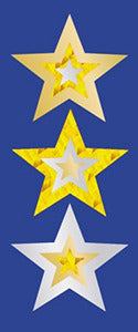 Gold Stars Foil Stickers