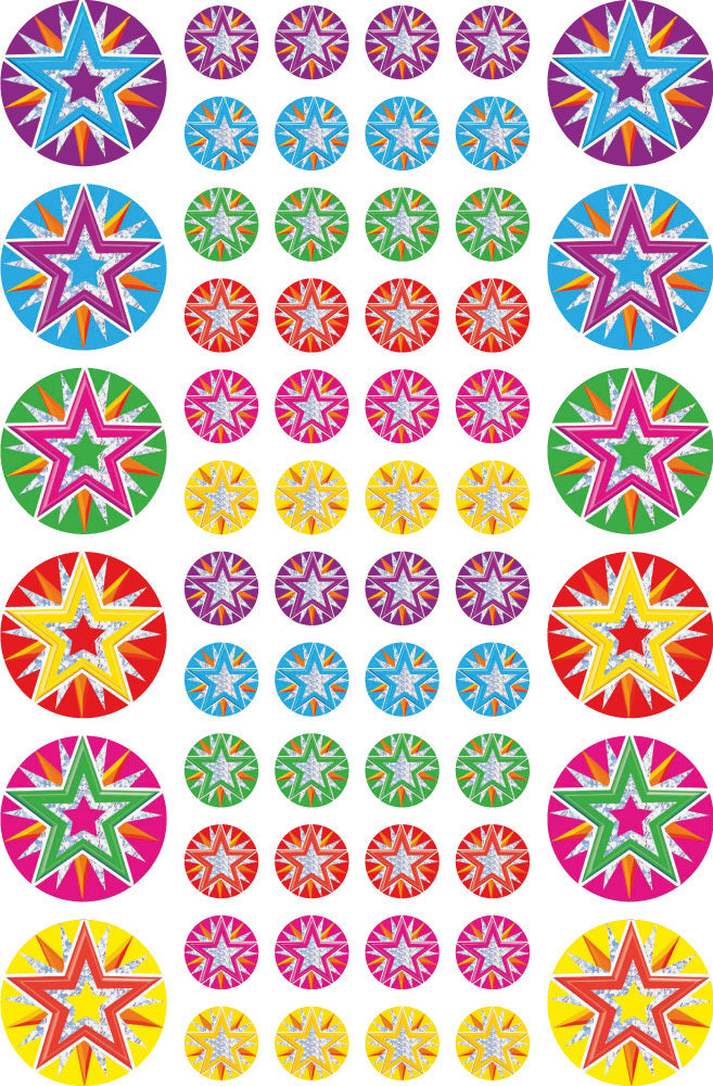 Stars and Mini-Stars Foil Stickers