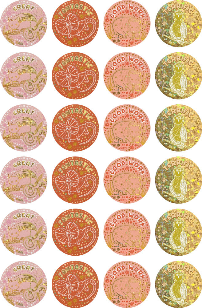 Wonderlands (Land) - Foil Merit Stickers (Pack of 72)