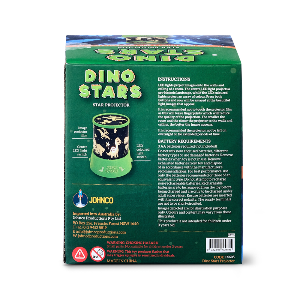 Johnco Dino Stars - Star Projector - view 2