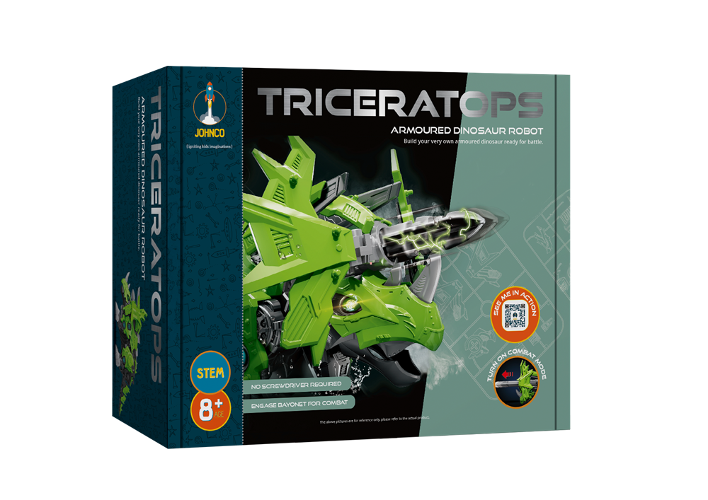 Johnco Triceratops - Armoured Dinosaur Robot