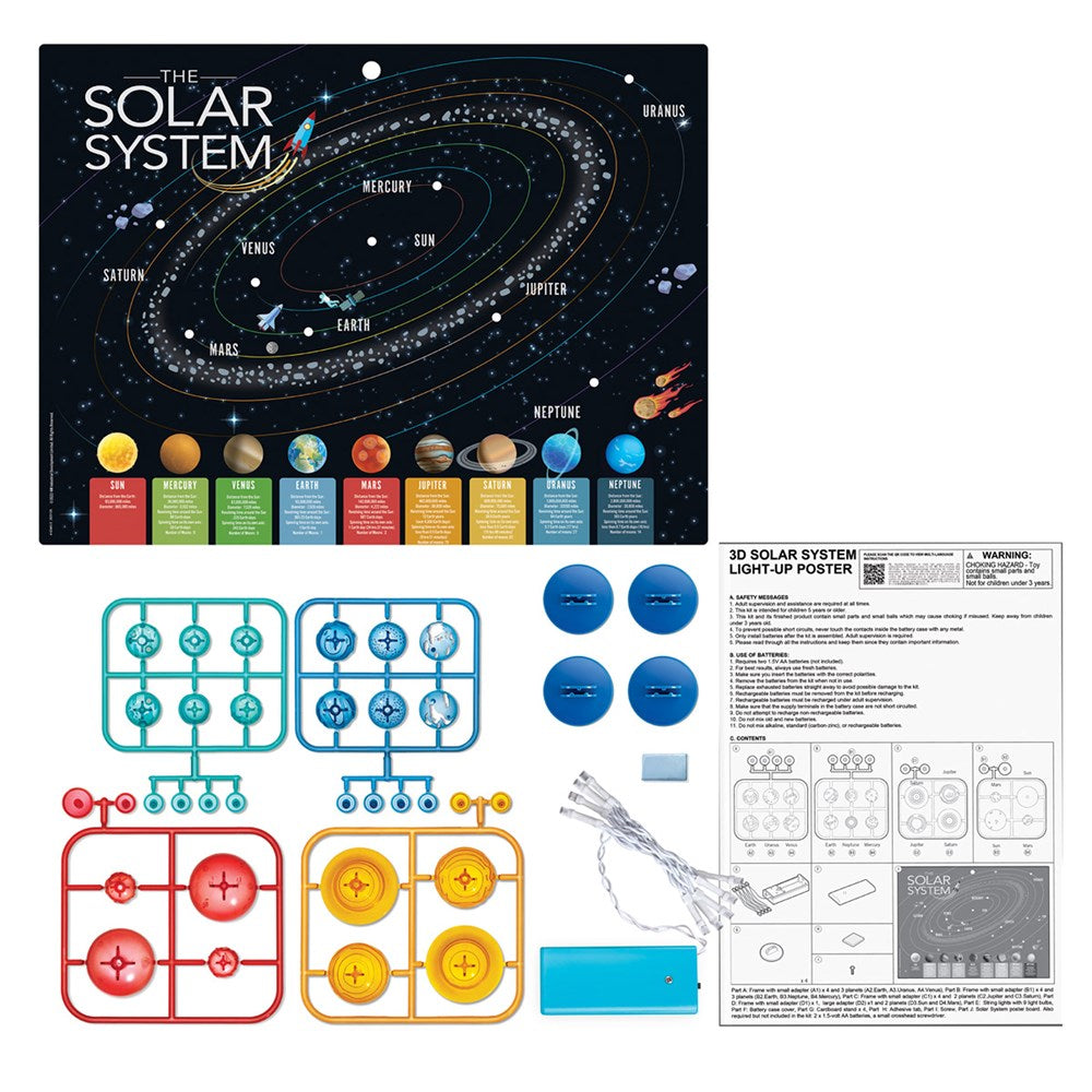 4M KidzLabs - 3D Solar System Light-Up Poster Board - view 2