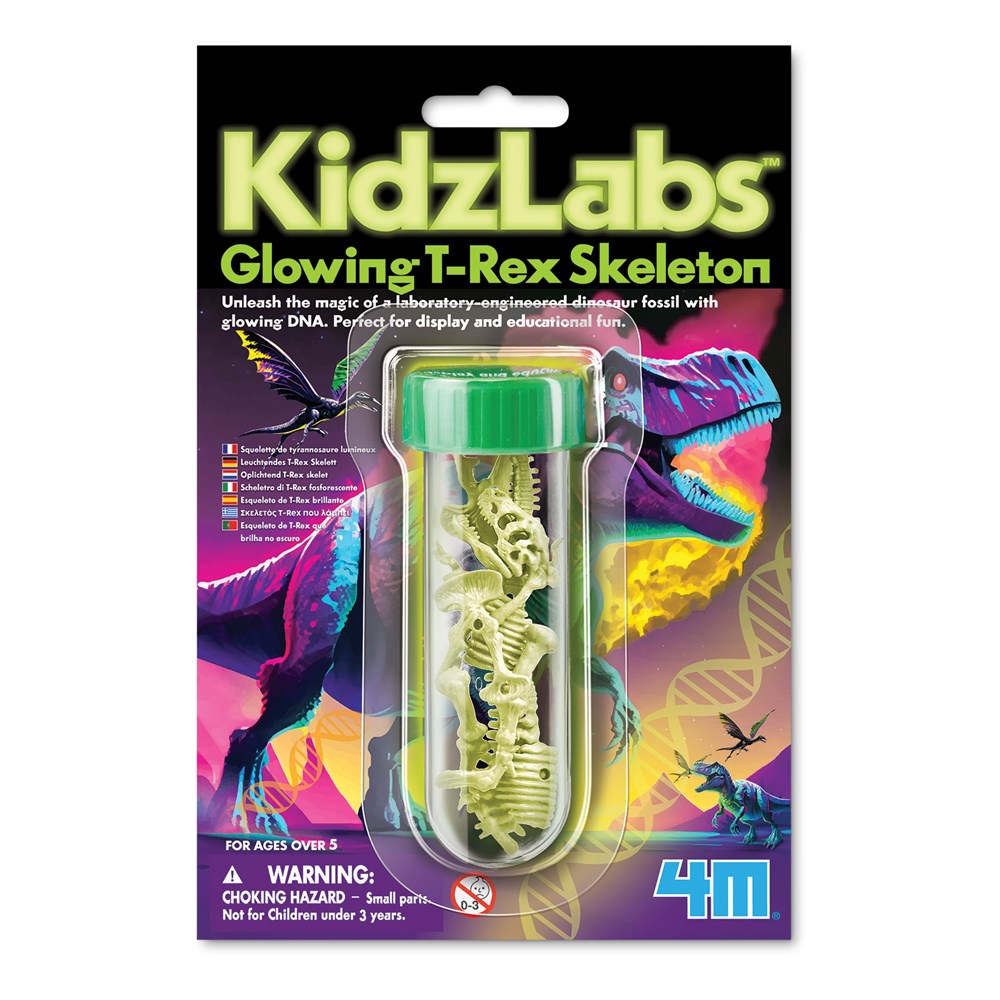 4M KidzLabs - Glowing T-Rex Skeleton