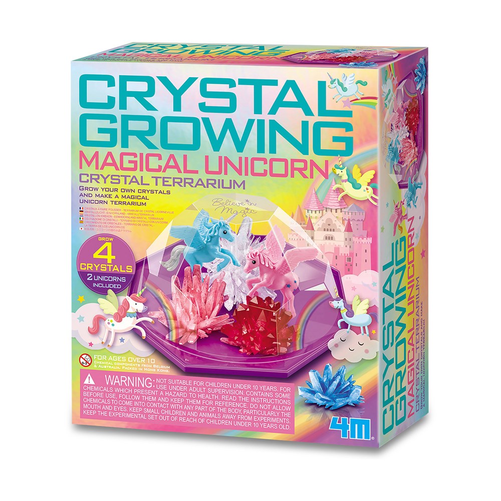 4M Crystal Growing - Magical Unicorn Crystal Terrarium