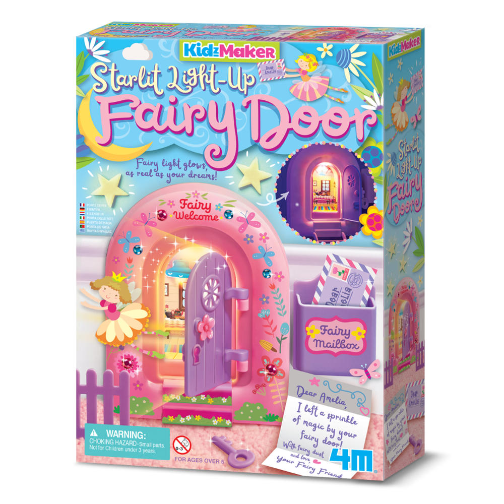4M KidzMaker - Starlit Light-Up Fairy Door