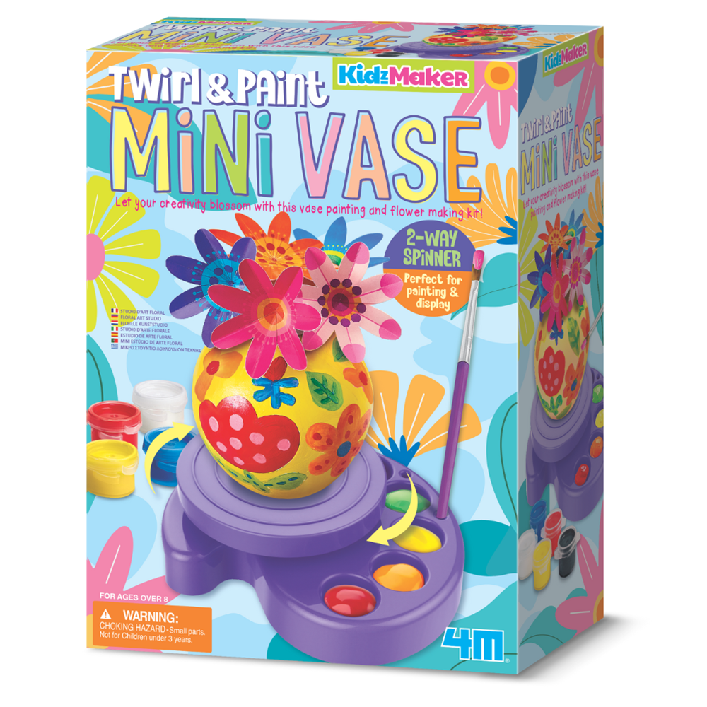 4M KidzMaker - Twirl & Paint Mini Vase