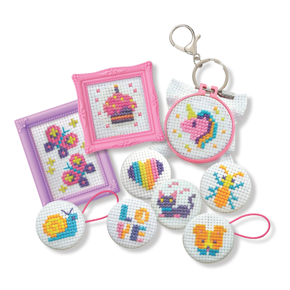 4M KidzMaker - Mini Cross-Stitch Buttons - view 2
