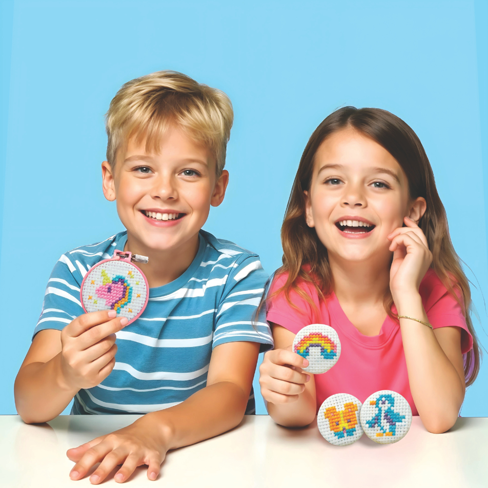 4M KidzMaker - Mini Cross-Stitch Buttons - view 3