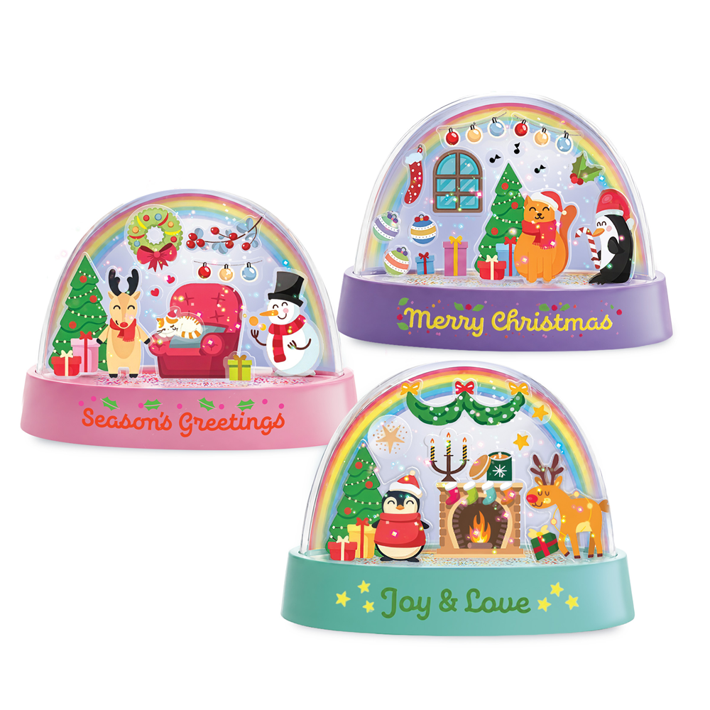 4M KidzLabs - Glitter Snow Domes Christmas - view 2