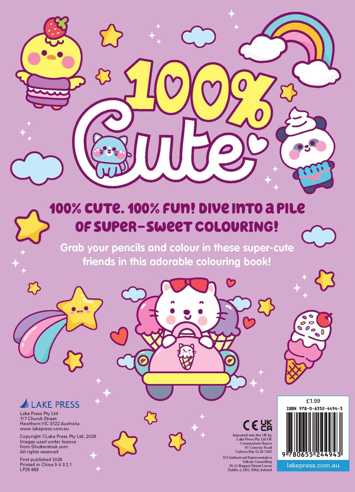 100% Cute - 32pp Colouring Book — inside page 5